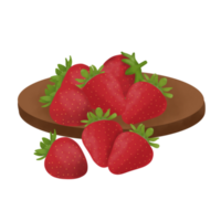 aardbei fruit illustratie png