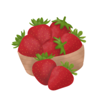 aardbei fruit illustratie png