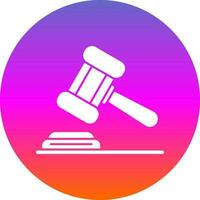 Gavel Vector Icon Design