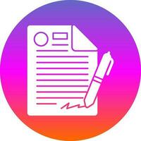 Contract Vector Icon Design