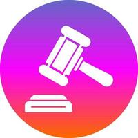 Gavel Vector Icon Design