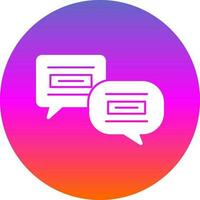 Conversation Vector Icon Design