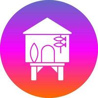 Beach hut Vector Icon Design