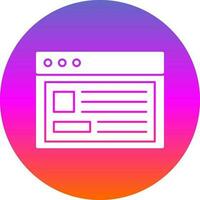 Webpage Vector Icon Design