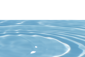 Blue water with ripples on the surface with sand sea beach transparent blue water ripple surface texture with splashes and bubbles no background. Water wave with shining pattern texture background. png