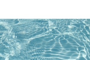 Blue water with ripples on the surface with sand sea beach transparent blue water ripple surface texture with splashes and bubbles no background. Water wave with shining pattern texture background. png