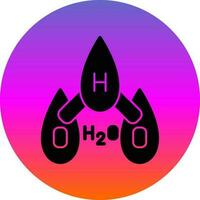 H2O vector icono diseño