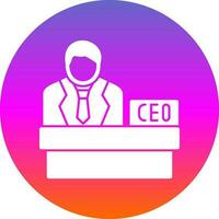 CEO vector icono diseño