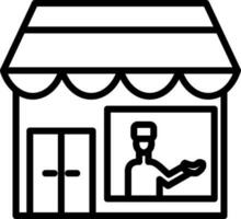 Shopkeeper Vector Icon Design