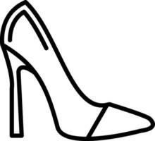 diseño de icono de vector de tacones altos