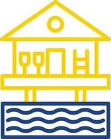 Beach hut Vector Icon Design