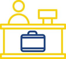 Check-in Vector Icon Design