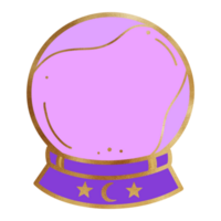 Magia cristal bola em ficar de pé png