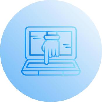 icono de vector de piratería informática