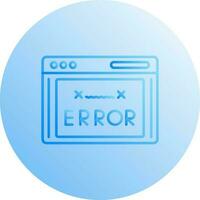 icono de vector de código de error