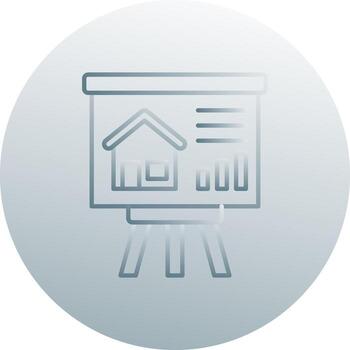 icono de vector de presentación