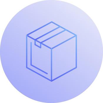 icono de vector de paquete