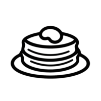 Crêpes sur transparent arrière-plan, ai généré, numérique illustration png