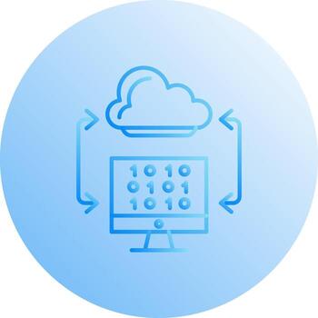Cloud Coding Vector Icon
