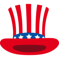 tío sam Estados Unidos sombrero. patriótico sombrero accesorio png