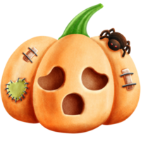 linda calabaza de halloween png