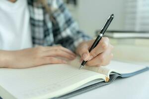 Student, use left-handed, inspiration, writer, writing ,creative ,recreation for imagine, writing ideas on notebook, to do list, good thinking work, journalist, Stylish, Dream image, relax, designer photo
