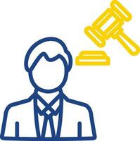 Lawyer Vector Icon Design