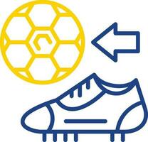 diseño de icono de vector de botas de fútbol