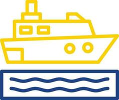 Cruise ship Vector Icon Design