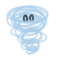 Nature crayon doodle png