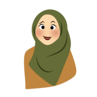 Muslim woman facial expression png