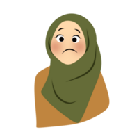 Muslim woman facial expression png