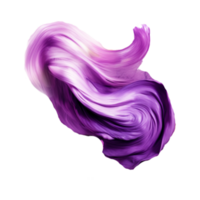 Purple silk ribbon floating material, purple Generative a png