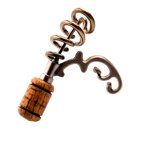 Corkscrew icon in cartoon style isolated Generative Ai png