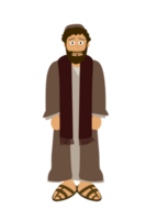 dibujos animados Biblia personaje - Pablo png