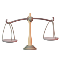 3d illustration of law and justice icon png