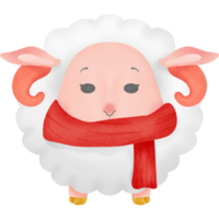Little lamb at Christmas png