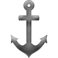 Lovely gray anchor png