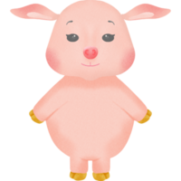 Lovely little pig png