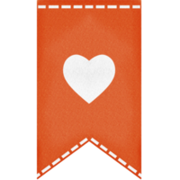 Lovely orange flag png