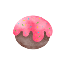 Strawberry sauce, melted topped on chocolate ball png