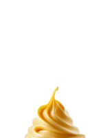 Vanilla mousse top isolated on transparent background, created with generative AI png