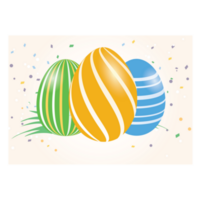 vibrante Pascua de Resurrección huevos png