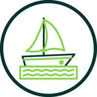 Catamaran Vector Icon Design