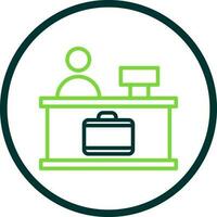Check-in Vector Icon Design