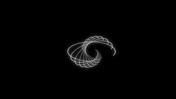 Motion Graphic design shape elements animation Seamless loop with alpha channel. video