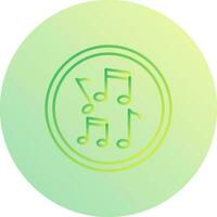 icono de vector de notas musicales