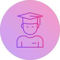 Graduate Student Vector Icon