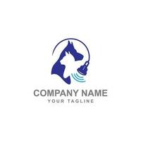 Dog, cat and stethoscope logo. Veterinary clinic illustration. Animal logo. vector