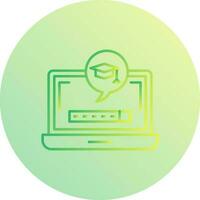 Digital Learning Vector Icon